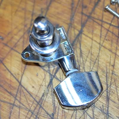 New Old Stock Ping 3x3 Chrome Guitar Tuners with installation Screws #2 image 3