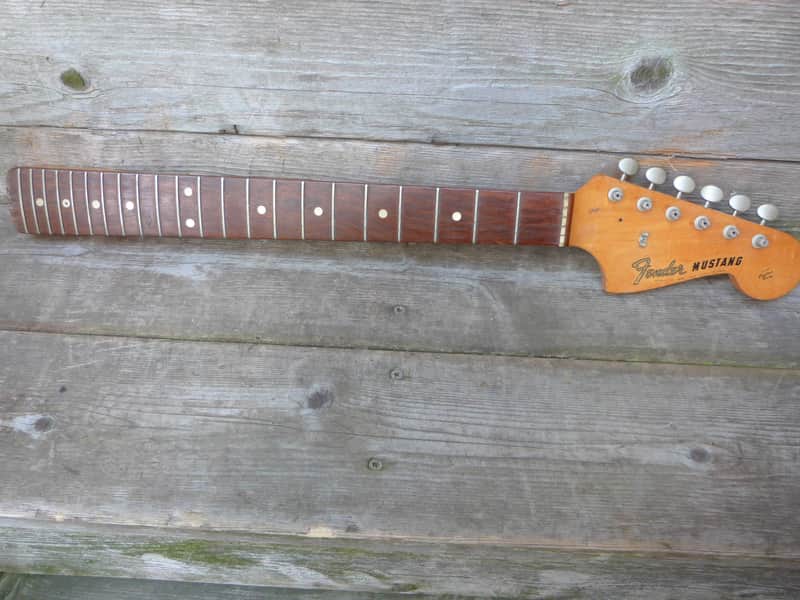 Fender mustang neck rosewood fingerboard 1965 tuners 1965 maple image 1