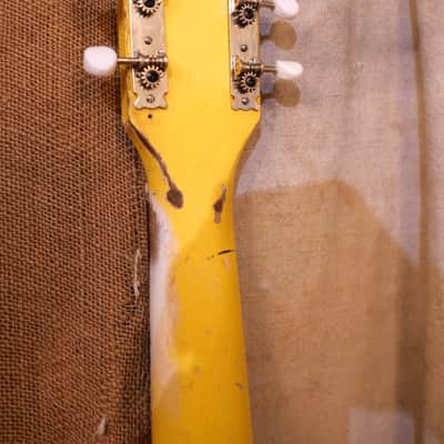 Harmony Silvertone Stratotone Newport 1950's Yellow image 8