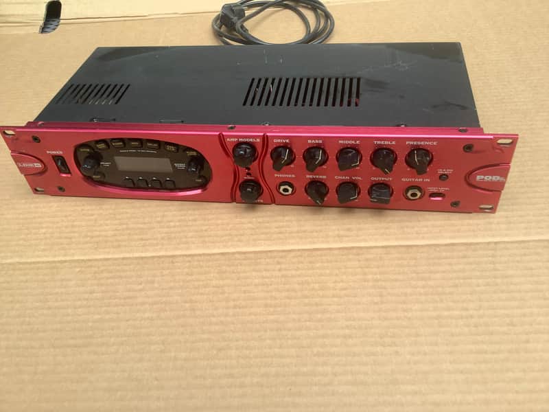 Line 6 POD xt Pro Rackmount Multi-Effect and Amp Modeler 2003 - 2008 - Red image 1