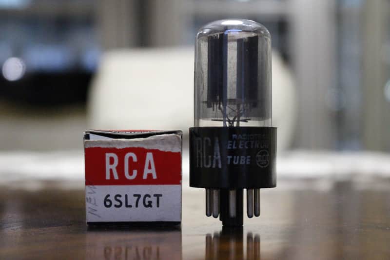 RCA 6SL7GT 1956 Gray Glass "Bottom D Getter" NOS NIB Tube "Satisfaction Guaranteed" image 1