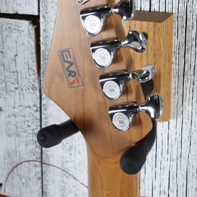Eart Guitars TL-380 Electric Guitar Roasted Maple Neck Gloss Metal Blue Finish image 12