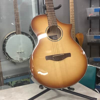 Ibanez AEWC300-NBB Solid Spruce/Flamed Maple Cutaway with Electronics 2010 - 2018 - Natural Brown Burst image 4