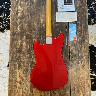 Fender Japan Rare 1997 CIJ 1966 Reissue Mustang Rare Factory Candy Apple Red Japan image 15