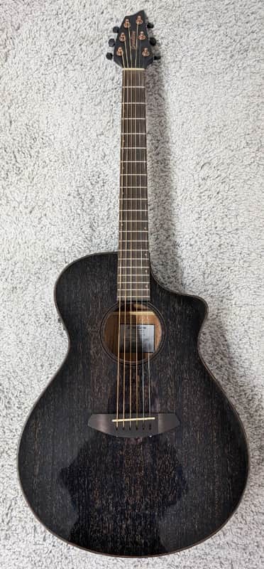 Breedlove Rainforest S Concert Abyss CE African Mahogany Acoustic Electrc Guitar image 1