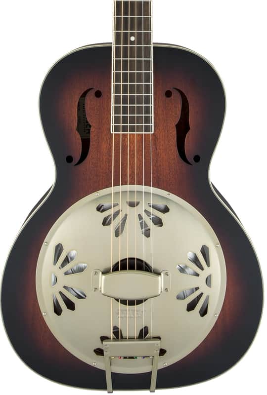 Gretsch G9241 Alligator Biscuit Round-Neck Resonator Guitar with Fishman Nashville Pickup, 2-Color Sunburst image 1