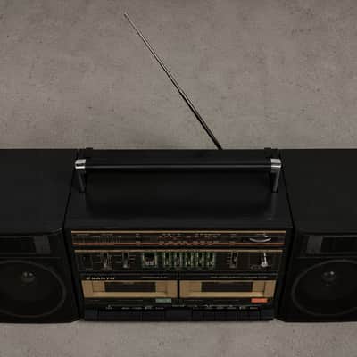 Vintage Sanyo C-35 Boombox Fully Working Cassette Player AM/FM Radio 1980s Retro Stereo Ghettoblaster Japan image 6