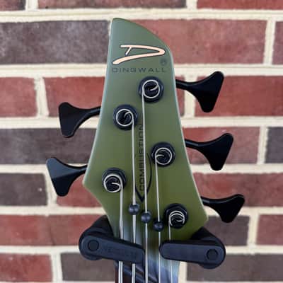 Dingwall KK3 Kyle Konkiel Signature Model, Limited Edition, Matte Army Green, Alder Body, Maple Neck, Rosewood Fretboard, EMG Preamp, Dingwall Gig Bag, SN# 20007 image 5