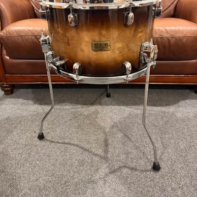 Tama S.L.P. 16x10 Duo Birch Snare 2021 - Natural Mocha Burst image 1
