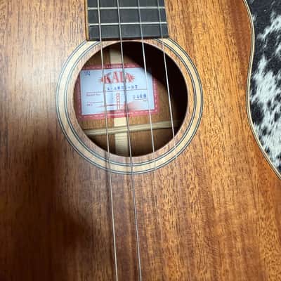 Kala KA-AMHG-ST All Solid Mahogany Super Tenor Ukulele 2010s - Natural image 7