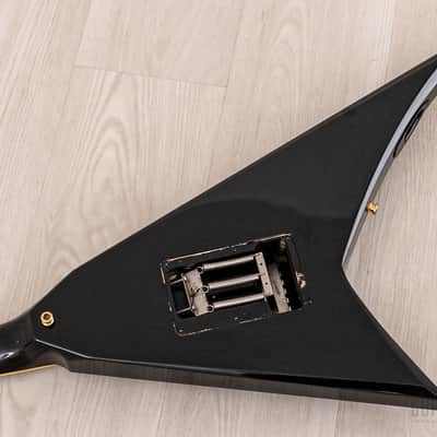 1991 Grover Jackson Randy Rhoads Custom V Metallic Black w/ EMGs, Case image 14