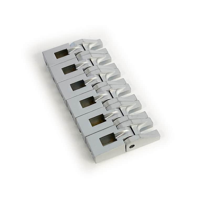 Genuine Floyd Rose FRX Bridge Saddles - Satin Chrome image 1