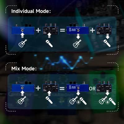 FLAMMA FV04 Vocal Harmony Pedal Vocal Effects Processor Stompbox Voice Mic Harmonizer with Reverb 12 Pitches with 11 Different Harmony Modes All-In-One for Singer and Guirist Singing Recording image 7
