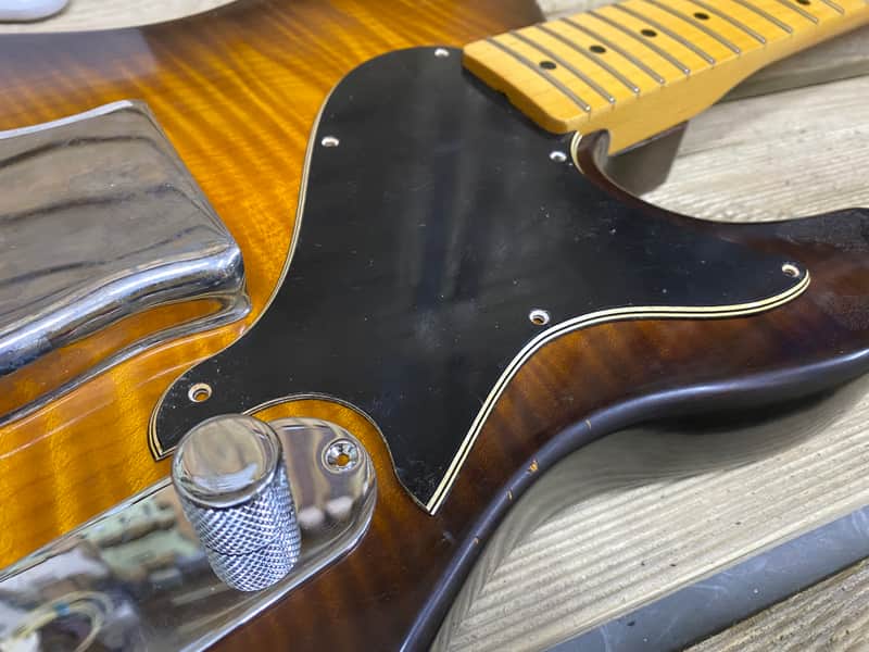 General vintage Tone Custom Tele Esquire pickguard 5 ply construction black parchment Black 5 ply image 1