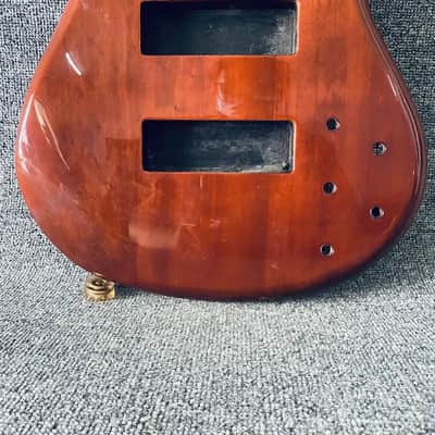 Transparent Brown 6 String Bass Body image 3