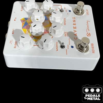 Keeley Caverns Reverb / Delay V2 2017 - Present - White - X17754 image 4