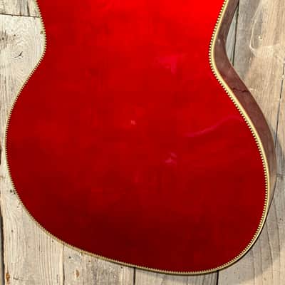Kay K161 Thin Twin By Roger Fritz-Limited Reissue, Cherry Sunburst, Includes The Deluxe Kay Tuxedo Case & Pro Setup ! image 12