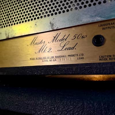Marshall JCM 800 Lead Series Model 2204 50-Watt Master Volume Mk2 Head 1983 - Serviced image 7