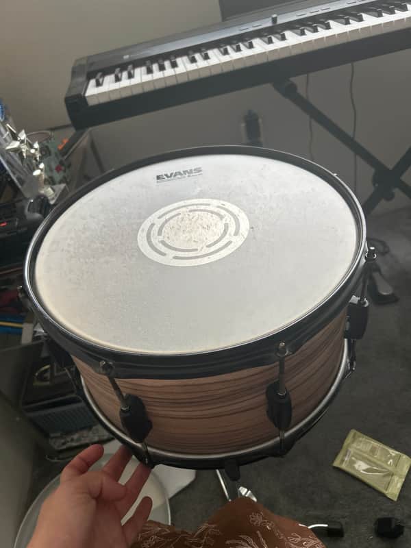 Tama WP148 Woodworks 14x8" Snare Drum 2023 - Present - Natural Zebrawood Wrap image 1