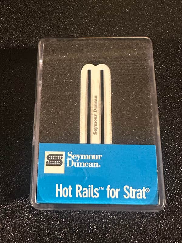 Seymour Duncan SHR-1b Hot Rails Strat Bridge Pickup 2010s - White image 1