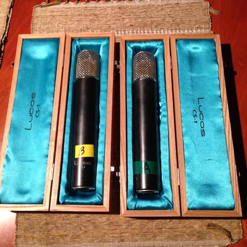Lucas CS-1 Large Diaphragm Multipattern Tube Condenser Microphone Stereo Pair image 1