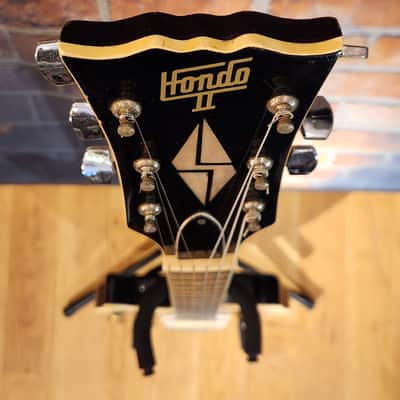 Vintage 1980s Hondo HL737 Singlecut LEFTY Sunburst image 3