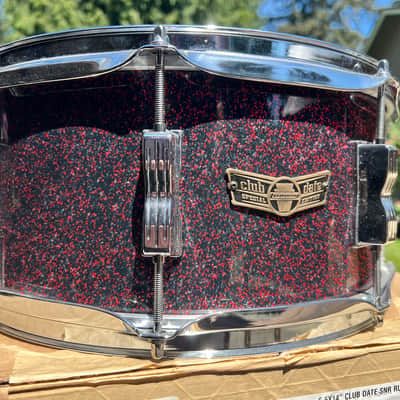 Ludwig CLUB DATE SPECIAL EDITION RUBY RED SPARKLE SNARE DRUM 2010-2019 image 2