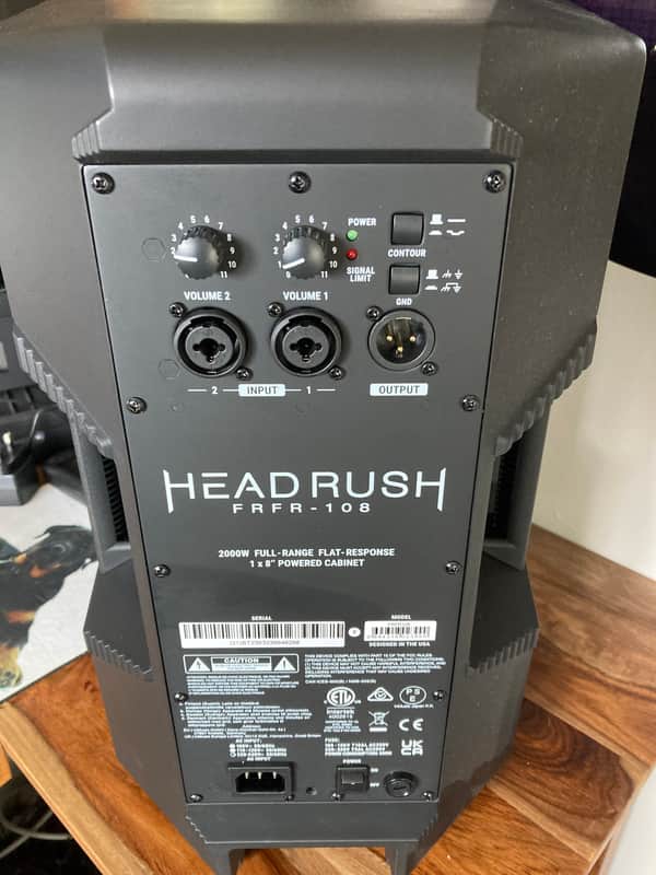 pair of Headrush FRFR-108 2000-Watt 1x8" Active Guitar Speaker Cabinet 2010s - Black image 1