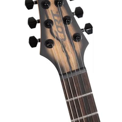 Cort KX500-NBB KX Series Pale Moon Ebony Top Roasted Maple & Walnut, 5-Ply Laminated Neck 6-String Electric Guitar image 11