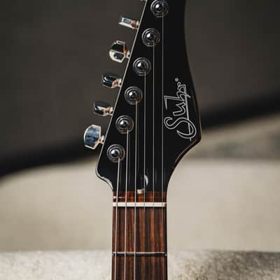 Suhr Dealer Select Limited Run Modern HSH FMT-Magenta Pink Stain w/Black Headstock image 5