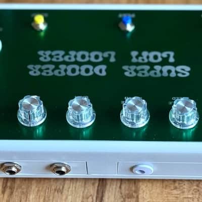 Rick’s Pedals and Amps Super Dooper LoFi Looper 2026 - Green Aluminum Faceplate w/ABS enclosure image 3
