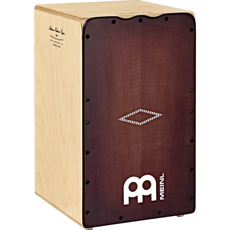 Meinl AESLRB Artisan Solea Cajon with Dark Red Burst Front Plate image 1