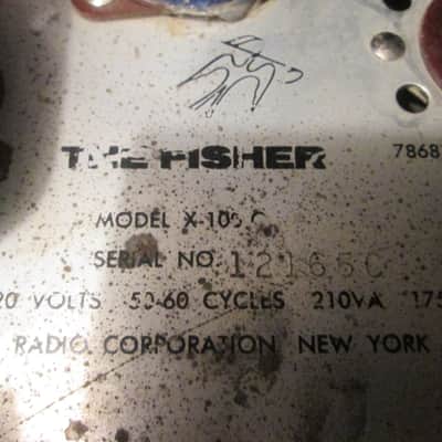 FISHER x100c 1964 stereo tube amp amplifier vintage phono image 3