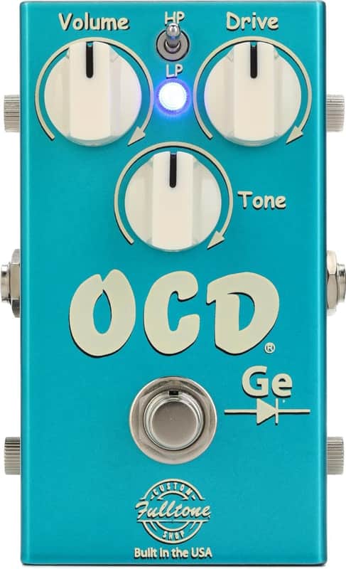 Fulltone Custom Shop OCD-Ge Germanium Overdrive Distortion Guitar Effects Pedal with MOSFET Hard Clipping image 1