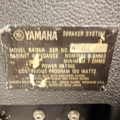 Yamaha S4115H Speaker Cabinet – Vintage Horn-Loaded PA Cabinet 100W 8 Ohm Late 1970s–Early 1980s image 6