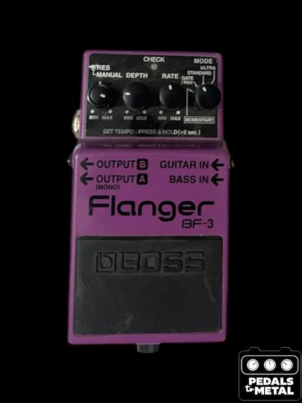 Boss BF-3 Flanger (Dark Gray Label) 2002 - Present - Purple - X18310 image 1