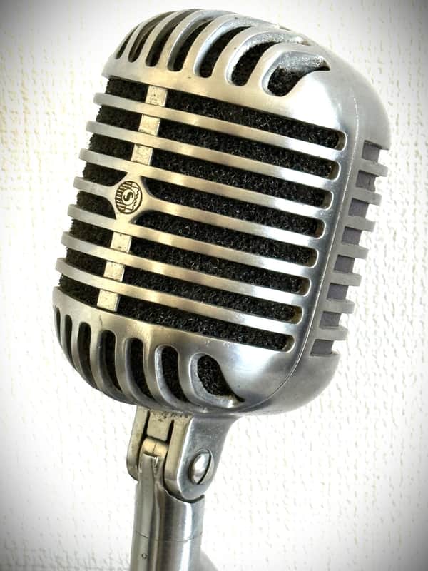 Vintage 1940s Shure 55 'Fatboy' Dynamic Microphone, works | Reverb