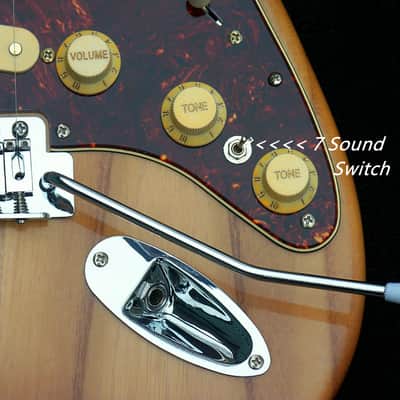 Haywire Customized Classic Feather-Light Strat Hand built in 2018 Natural Butterscotch Ash+7 sounds image 4