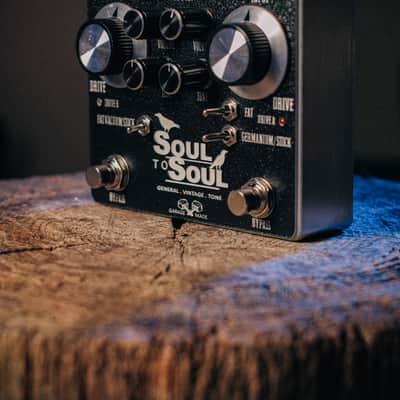 GENERAL VINTAGE TONE Soul To Soul Dual Overdrive Pedal fx SRV Tones -  GVT - black image 5