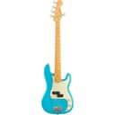 Fender American Professional II Precision Bass V MN (Miami Blue) - 5-String Electric Bass