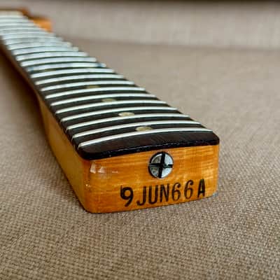 1966 Fender Duo-Sonic II Neck – 22.5" Scale – Pro Refret (Musicmaster) image 17