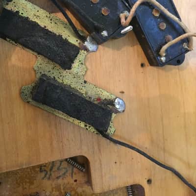 Fender Precision Bass Guitar Pickup 1959 with Copper shielding and screws , springs image 8