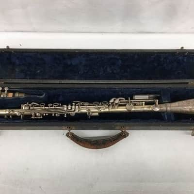 Vintage Henri Lavella American metal clarinet with case/neck/mouthpiece, USA image 5