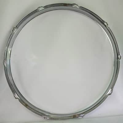 Slingerland 15"10Lug COB BRASS Stick-Saver Tom/Snare Drum Batter Rim/Hoop Chrome image 7