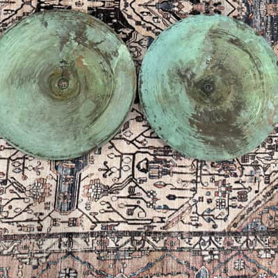 Saluda Green Goddess 14" Hi-Hat Cymbals (Pair) image 6