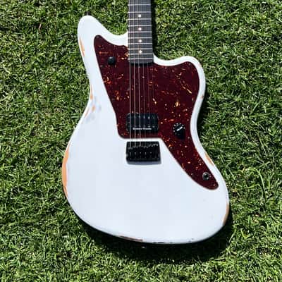 Warmoth Custom Jazzmaster 2023 - Olympic White (Relic) image 2