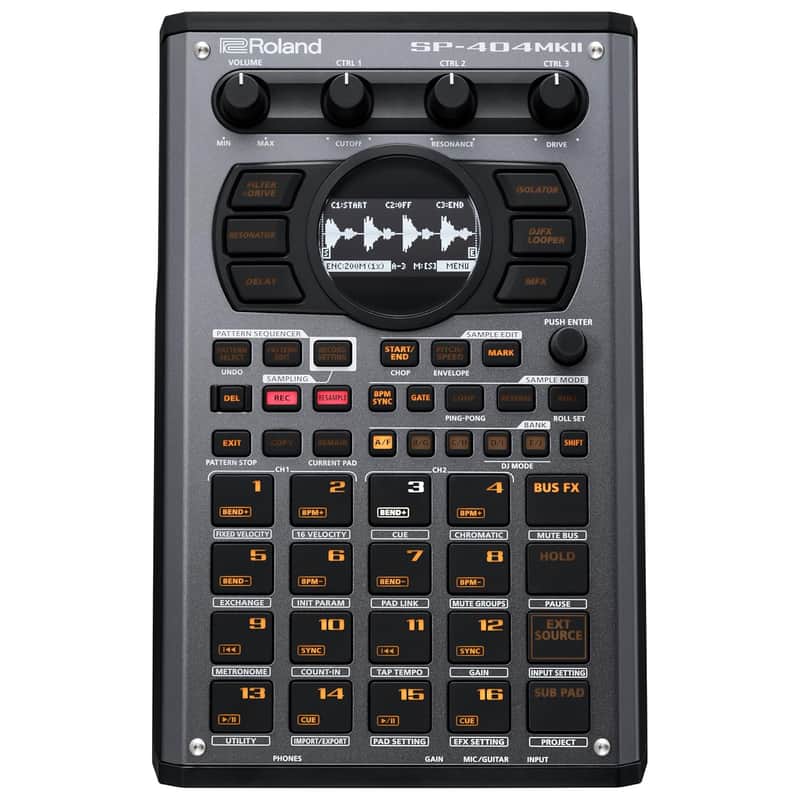 Roland SP-404MKII Creative Sampler and Effector | The Legendary SP-404 Beat Maker with Some Serious Upgrades | Fast workflow | 16GB Internal Storage | 32-Voice Polyphony | 160 Samples Per Project
