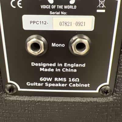 Orange guitar speaker cabinet PPC112 Black 2020 - Black image 5