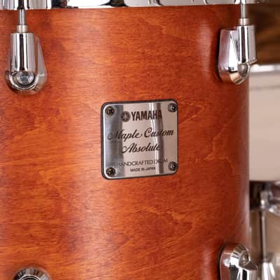 YAMAHA MAPLE CUSTOM ABSOLUTE NOUVEAU 4 PIECE DRUM KIT, VINTAGE NATURAL (PRE-LOVED) image 8