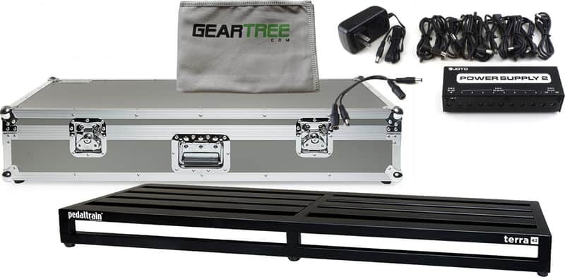 Pedaltrain PT-TER-TCW TERRA Pedalboard with Wheeled Tour Case w/ Geartree Cloth and Power Supply image 1